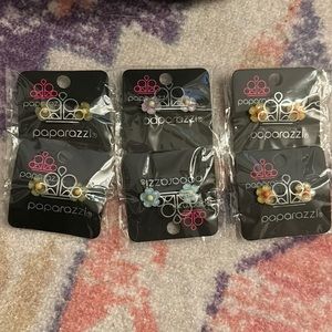 Paparazzi Flower Earrings (6 Pairs)